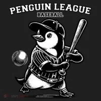 Penguin Baseball League Women's Sweatshirt thumb 2