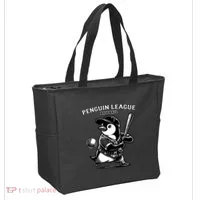 Penguin Baseball League Tote Bag thumb 2