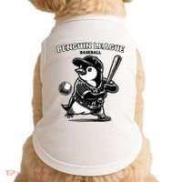 Penguin Baseball League Doggie Tank thumb 0