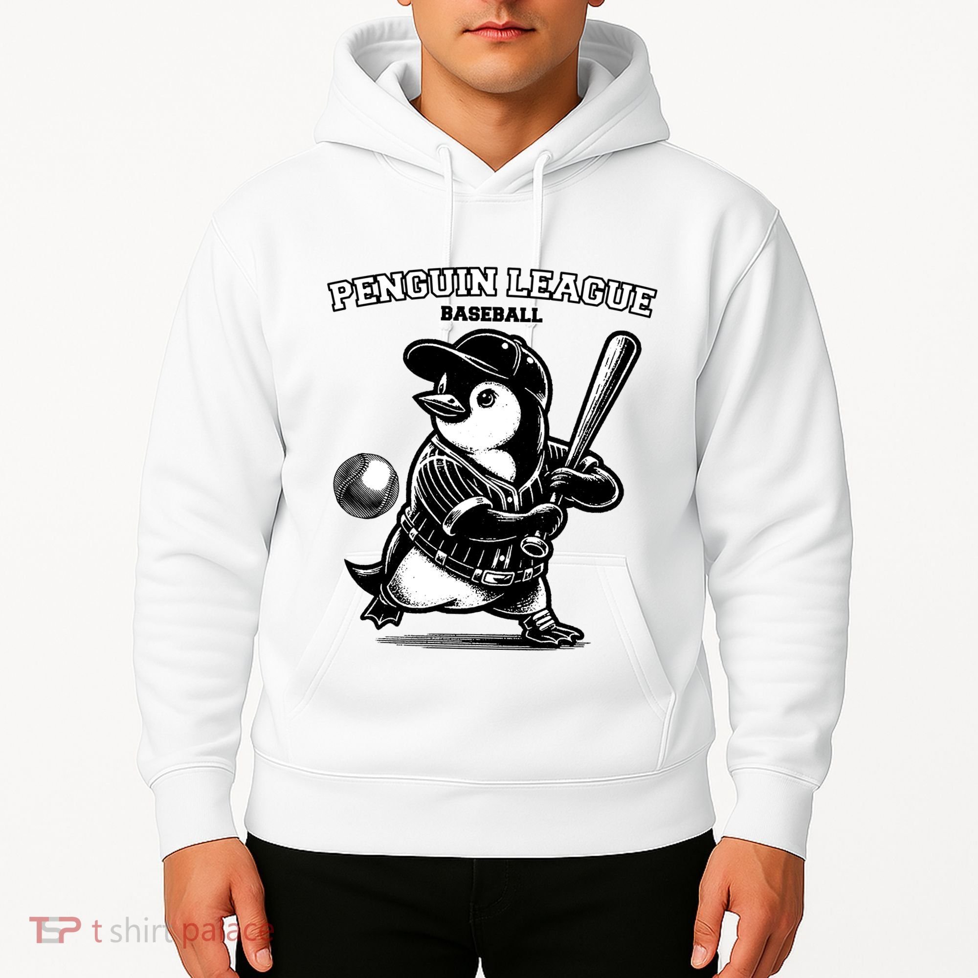 Penguin Baseball League Hoodie
