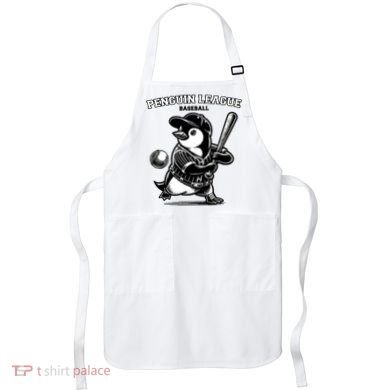 Penguin Baseball League Apron