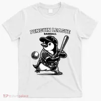 Penguin Baseball League T-Shirt thumb 0