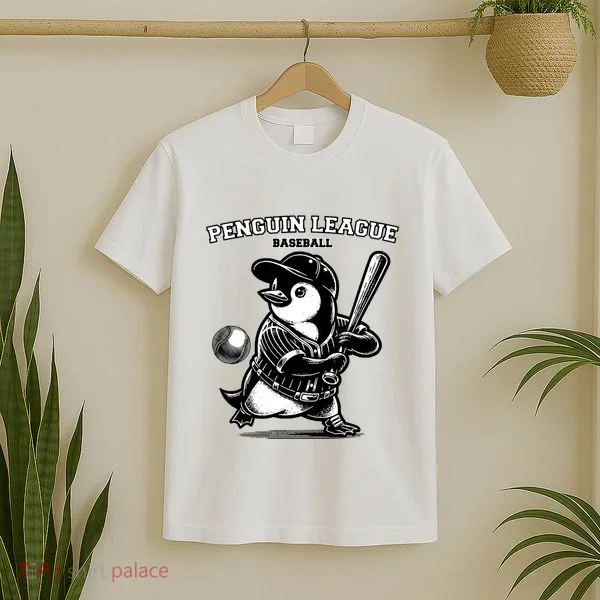 Penguin Baseball League T-Shirt