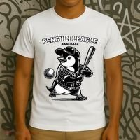 Penguin Baseball League T-Shirt thumb 3