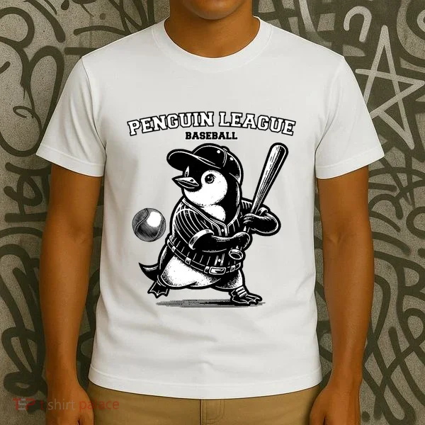 Penguin Baseball League T-Shirt