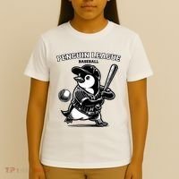 Penguin Baseball League T-Shirt thumb 4