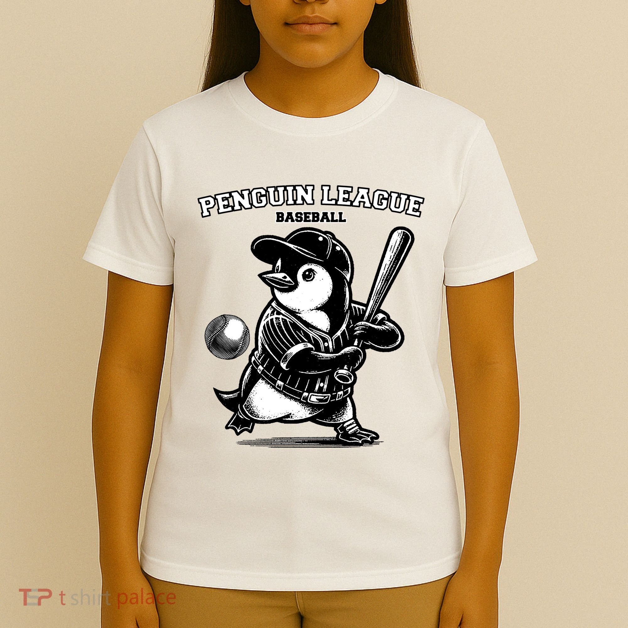 Penguin Baseball League T-Shirt