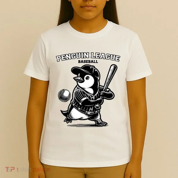 Penguin Baseball League T-Shirt