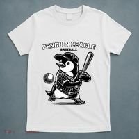 Penguin Baseball League T-Shirt thumb 5