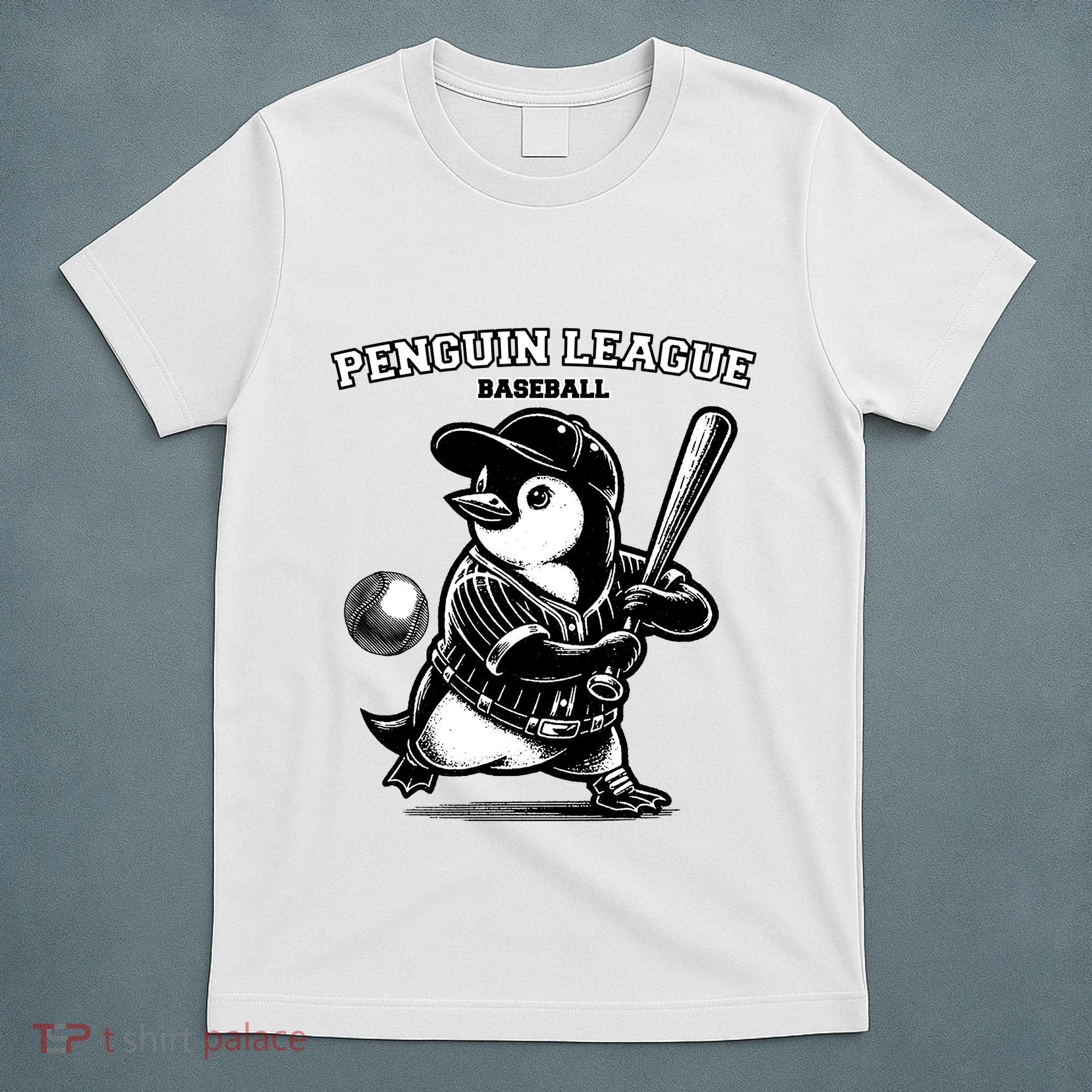 Penguin Baseball League T-Shirt