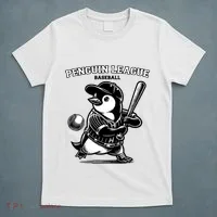 Penguin Baseball League T-Shirt thumb 5