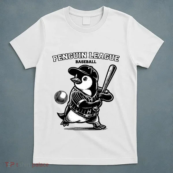 Penguin Baseball League T-Shirt