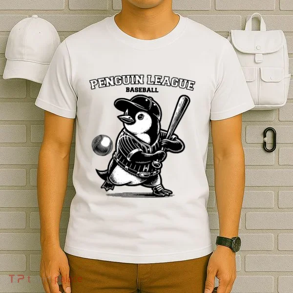 Penguin Baseball League T-Shirt