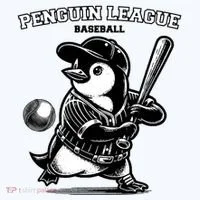 Penguin Baseball League Bucket Hat thumb 4