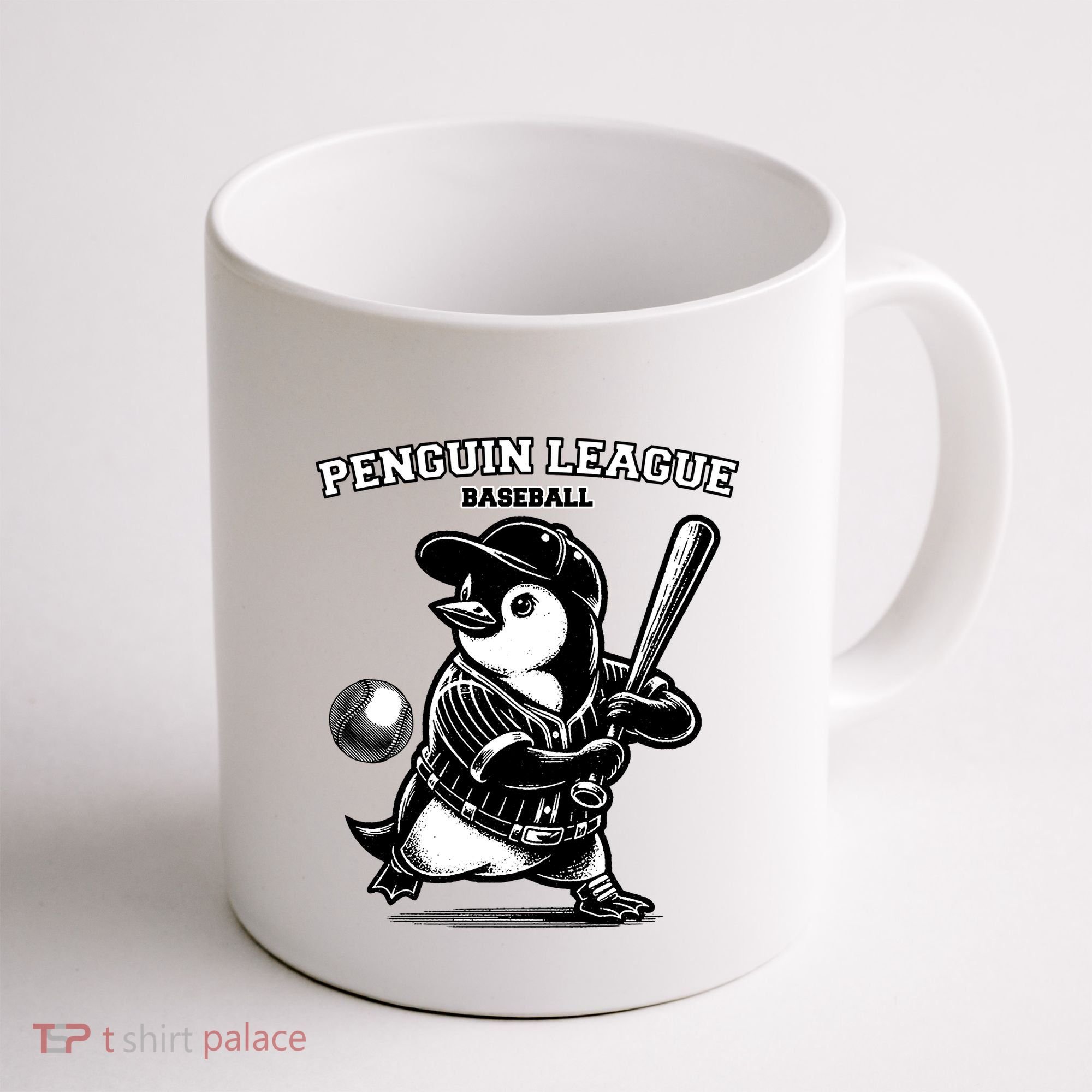 Penguin Baseball League Coffee Mug