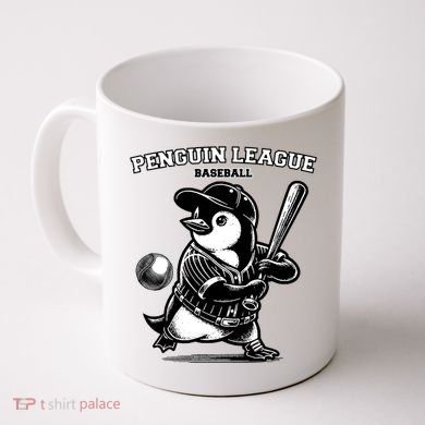 Penguin Baseball League Coffee Mug