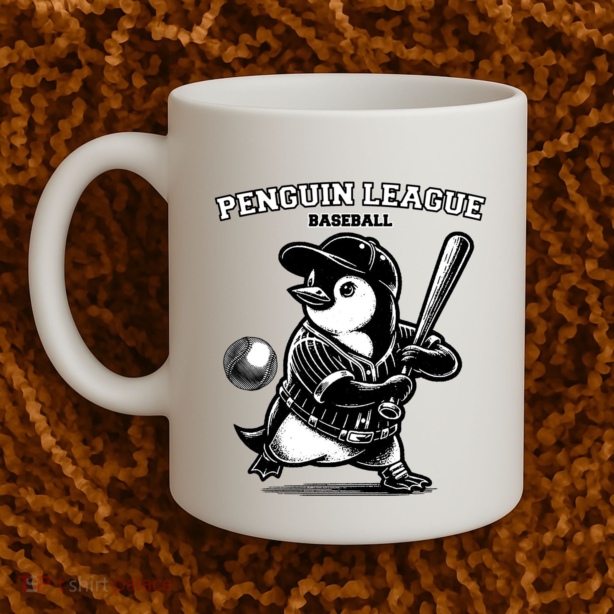 Penguin Baseball League Coffee Mug