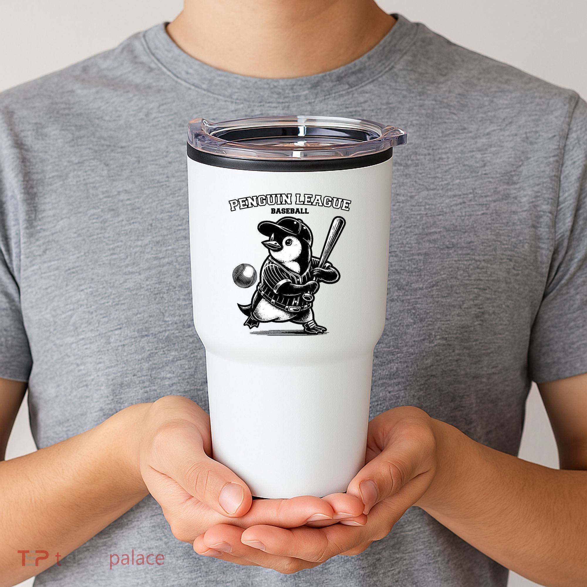 Penguin Baseball League Tumbler