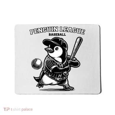 Penguin Baseball League Mousepad