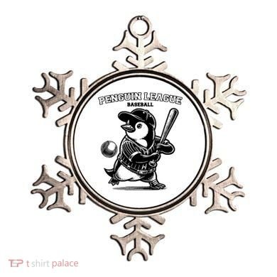 Penguin Baseball League Ornament