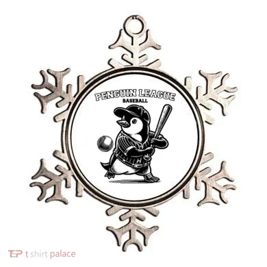 Penguin Baseball League Ornament