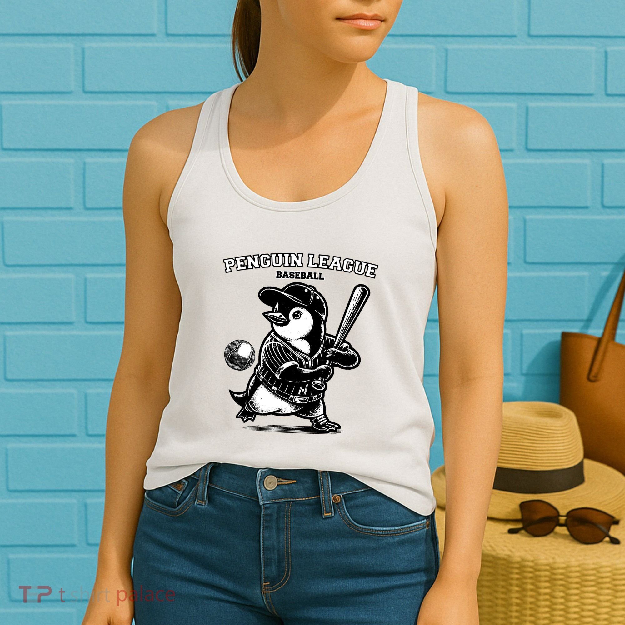 Penguin Baseball League Women's Tank Top