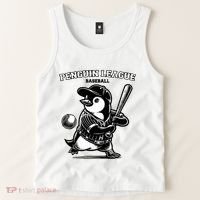 Penguin Baseball League Tank Top thumb 2