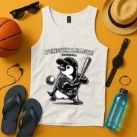 Penguin Baseball League Tank Top thumb 4