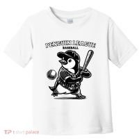 Penguin Baseball League Toddler T-Shirt thumb 0