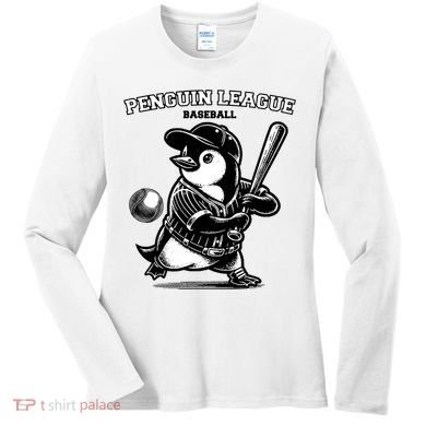 Penguin Baseball League Women's Long Sleeve Shirt