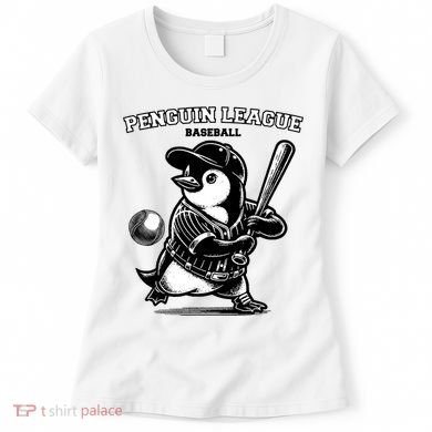 Penguin Baseball League Women's T-Shirt