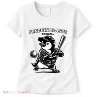Penguin Baseball League Women's T-Shirt thumb 0