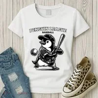 Penguin Baseball League Women's T-Shirt thumb 3