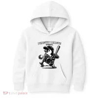Penguin Baseball League Kids Hoodie thumb 0