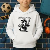 Penguin Baseball League Kids Hoodie thumb 2