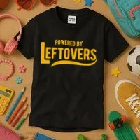 Powered By Leftovers Kids T-Shirt thumb 3