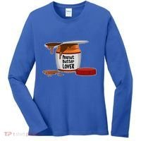 Peanut Butter Lover Costume Peanut Butter Cute Gift Women's Long Sleeve Shirt thumb 0