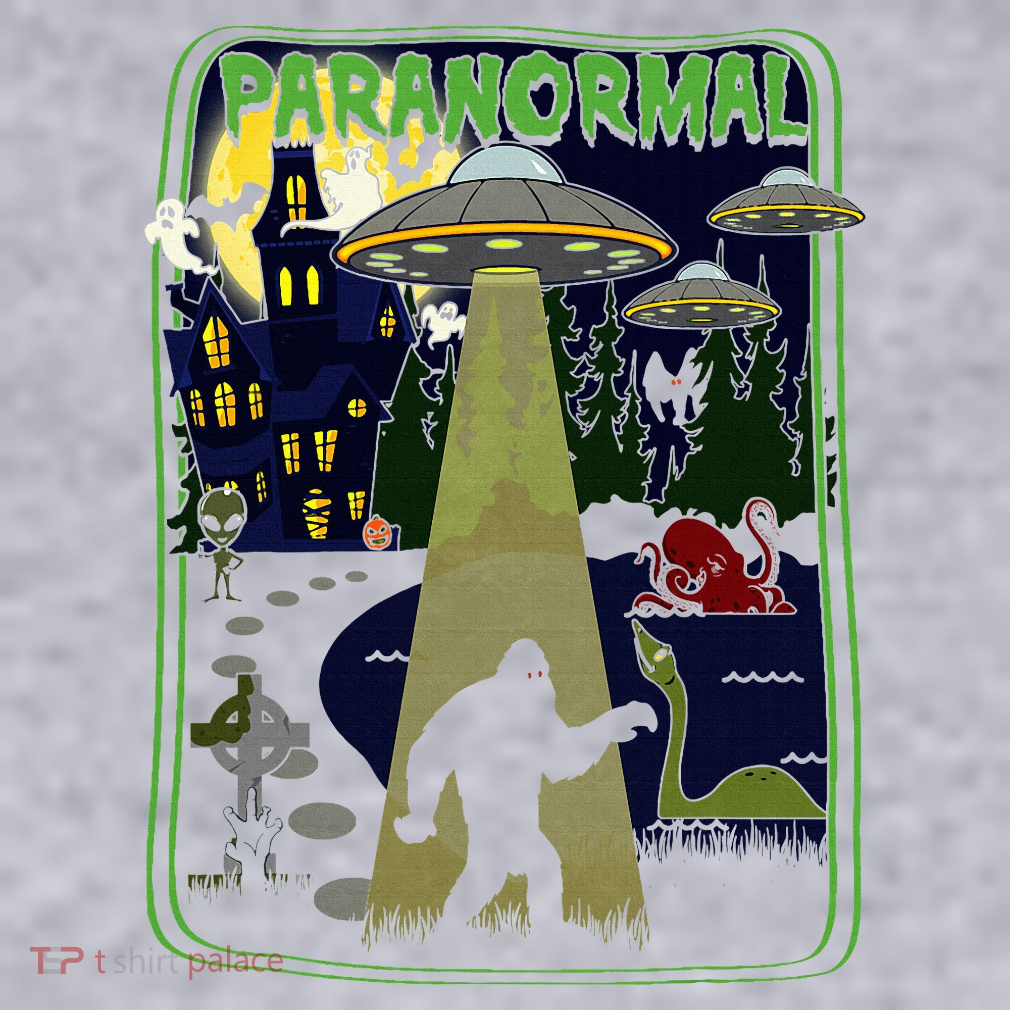 Paranormal Bigfoot Loch Ness Mothman Aliens Women's Sweatshirt