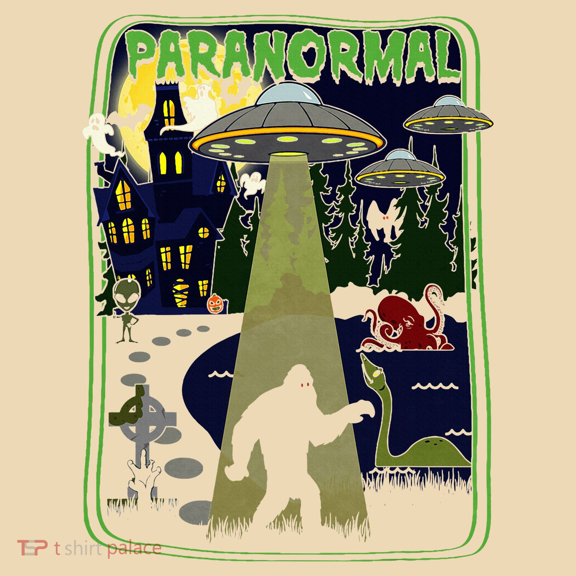 Paranormal Bigfoot Loch Ness Mothman Aliens Tote Bag