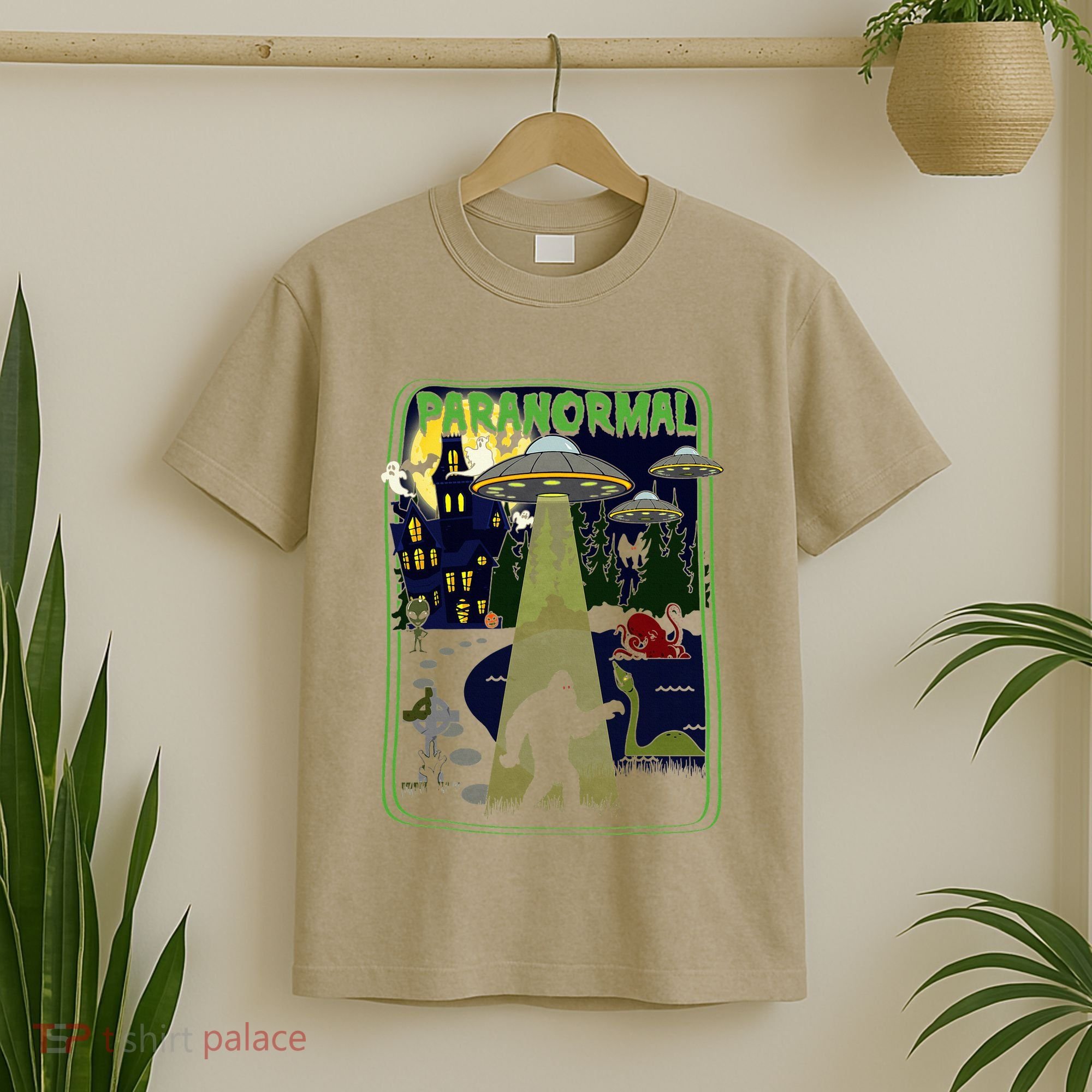 Paranormal Bigfoot Loch Ness Mothman Aliens T-Shirt