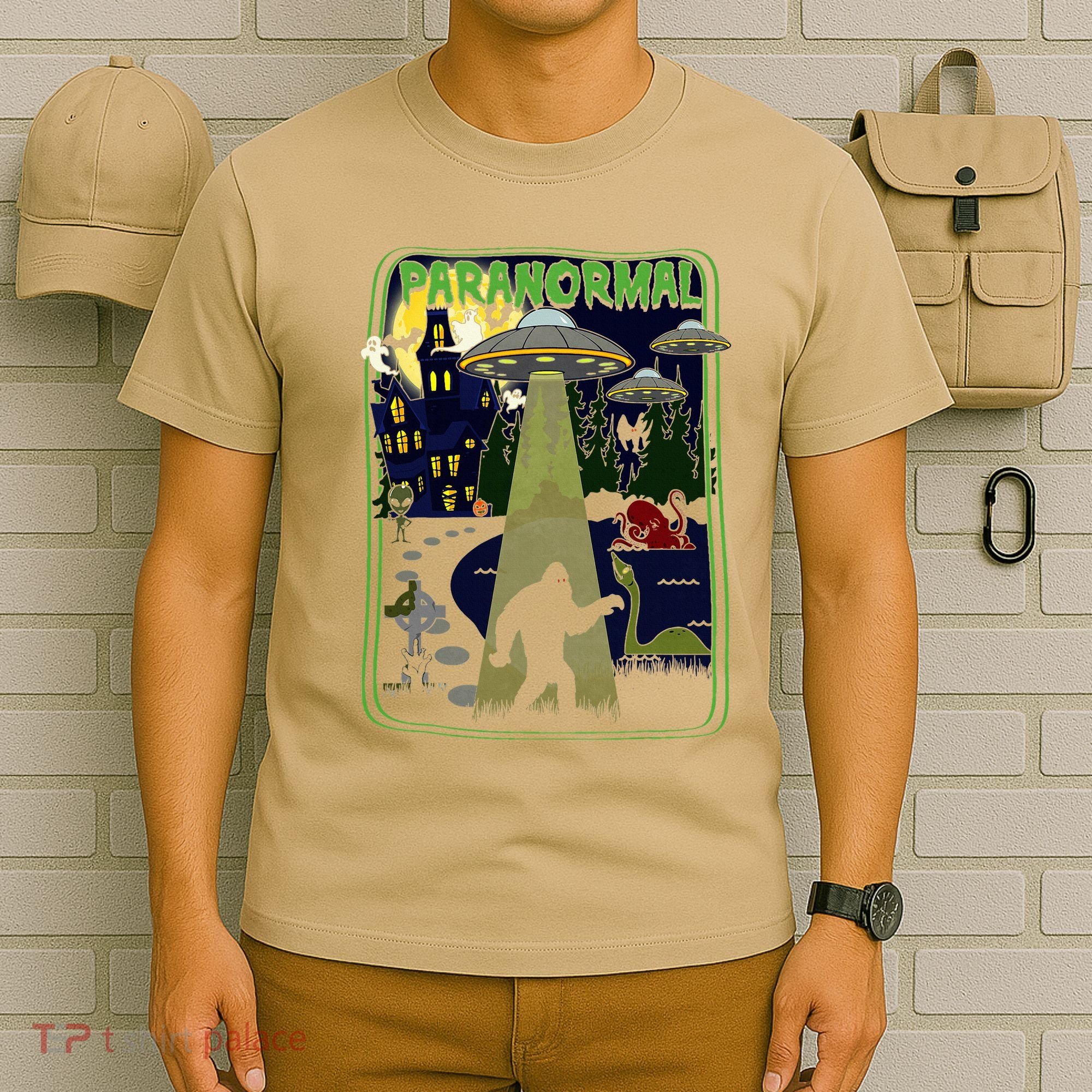 Paranormal Bigfoot Loch Ness Mothman Aliens T-Shirt