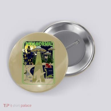 Paranormal Bigfoot Loch Ness Mothman Aliens Button