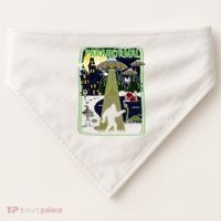 Paranormal Bigfoot Loch Ness Mothman Aliens USA-Made Doggie Bandana thumb 0