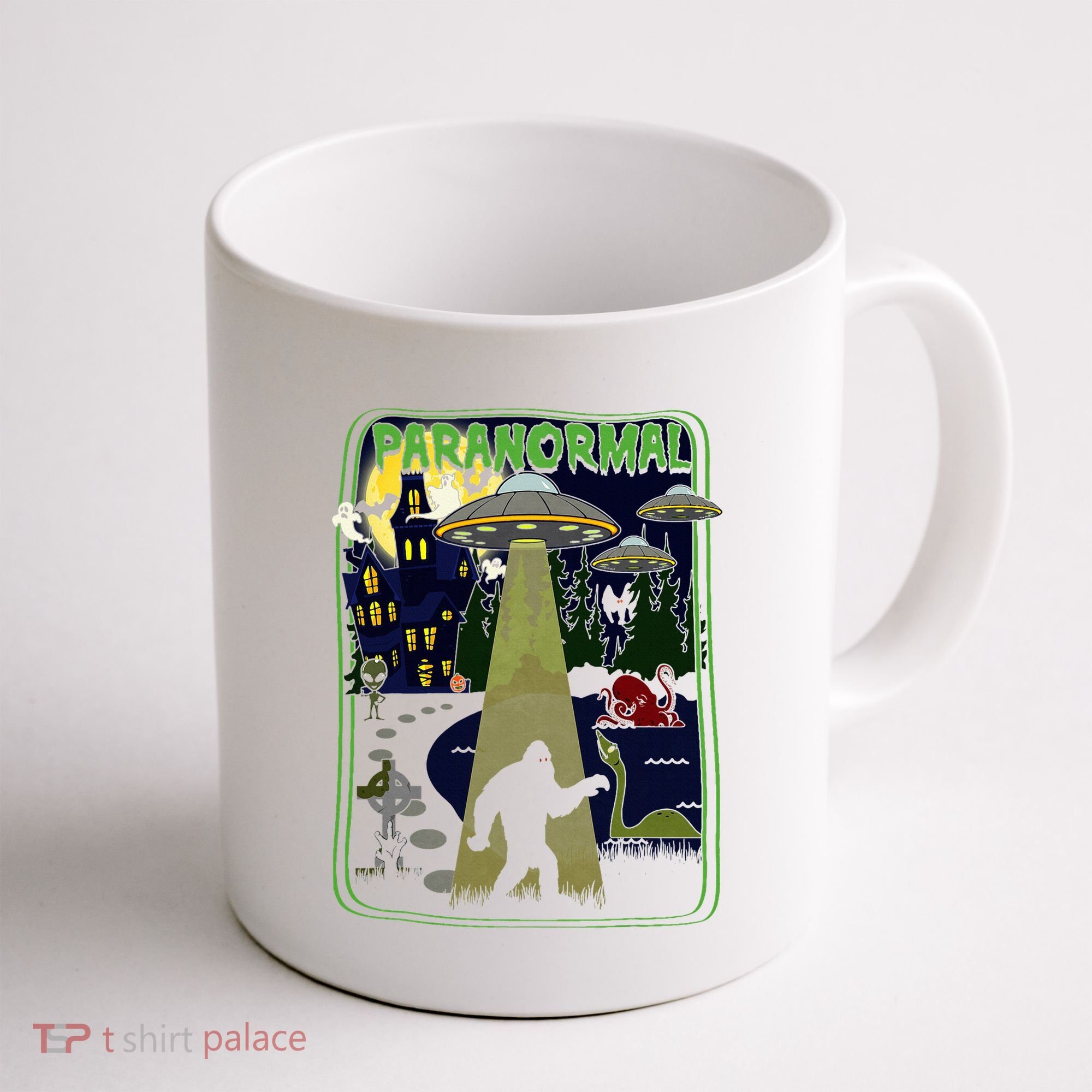 Paranormal Bigfoot Loch Ness Mothman Aliens Coffee Mug