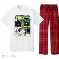 Paranormal Bigfoot Loch Ness Mothman Aliens Pajama Set thumb 0
