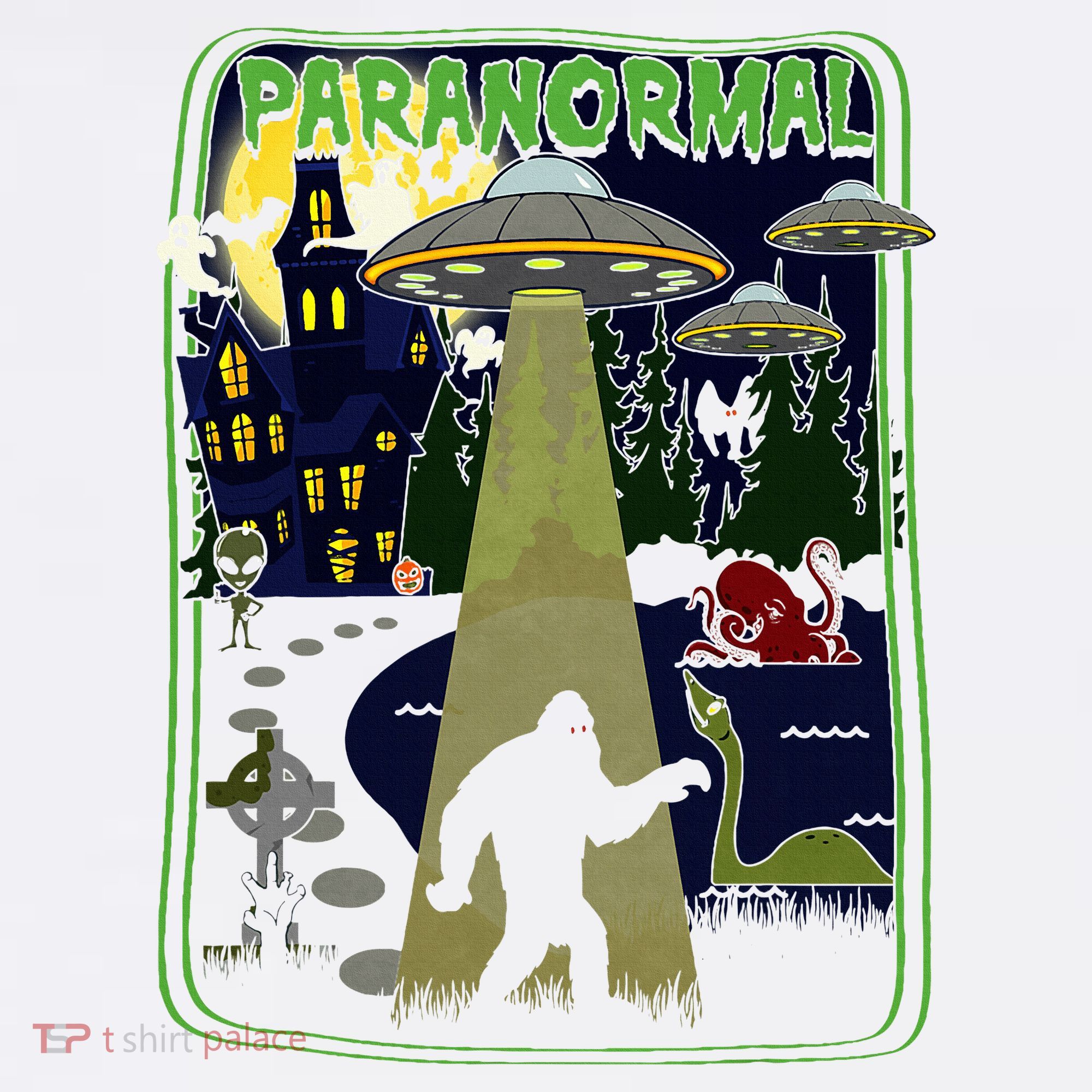 Paranormal Bigfoot Loch Ness Mothman Aliens Women's Hoodie