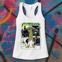 Paranormal Bigfoot Loch Ness Mothman Aliens Women's Tank Top thumb 3