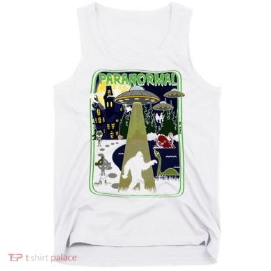 Paranormal Bigfoot Loch Ness Mothman Aliens Tank Top