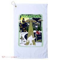 Paranormal Bigfoot Loch Ness Mothman Aliens Golf Towel thumb 0