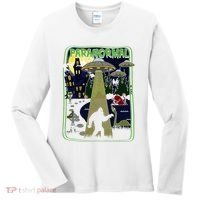Paranormal Bigfoot Loch Ness Mothman Aliens Women's Long Sleeve Shirt thumb 0